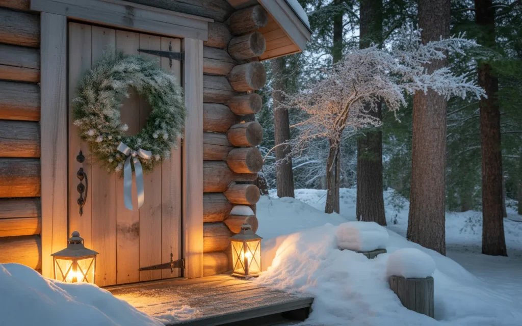 winter cabin exterior ideas