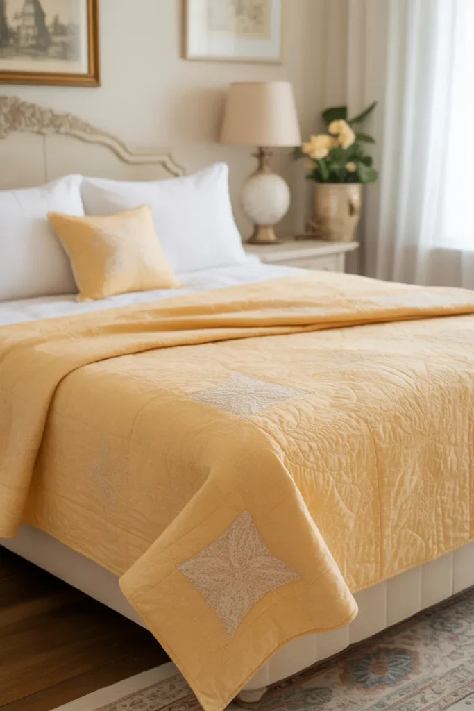   Soft Yellow Quilts for a Charming Vintage Touch