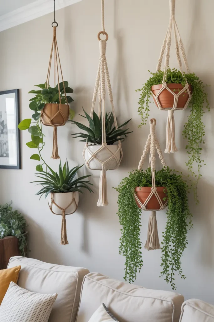  Hanging Planter Wall for Natural Beauty
