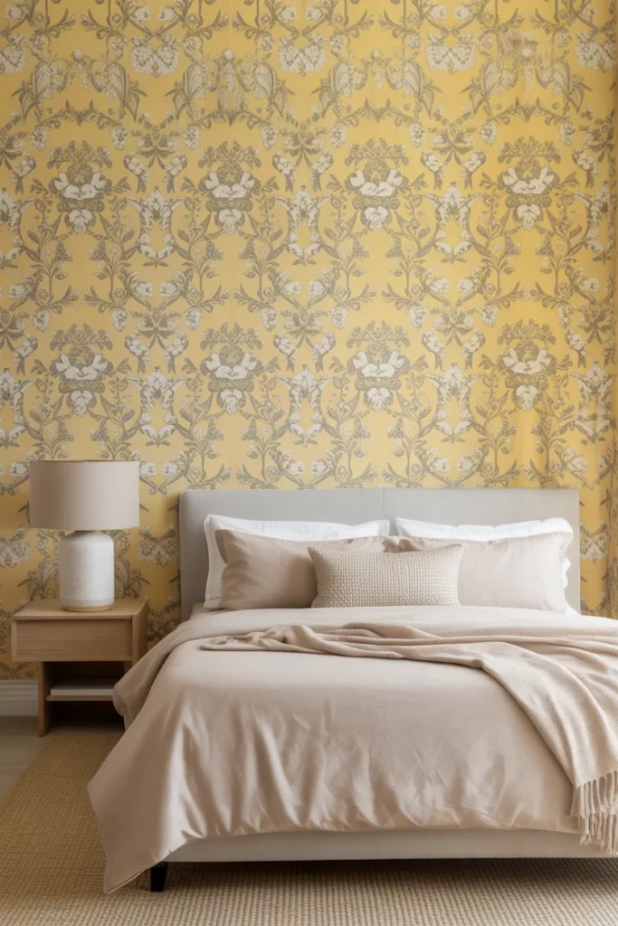  Yellow Floral Wallpaper for a Whimsical Look