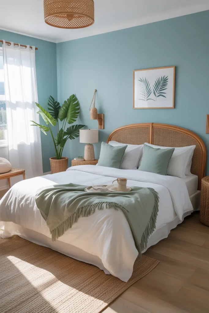  Sky Blue & Fern Green Fresh Retreat