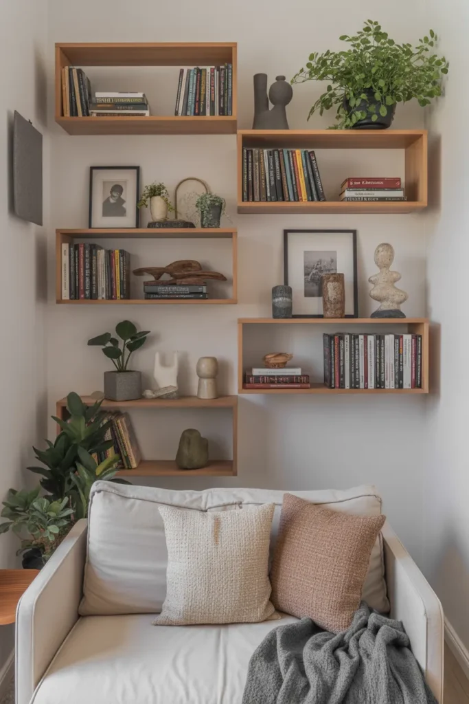   Wall-Mounted Bookshelves for Style and Function