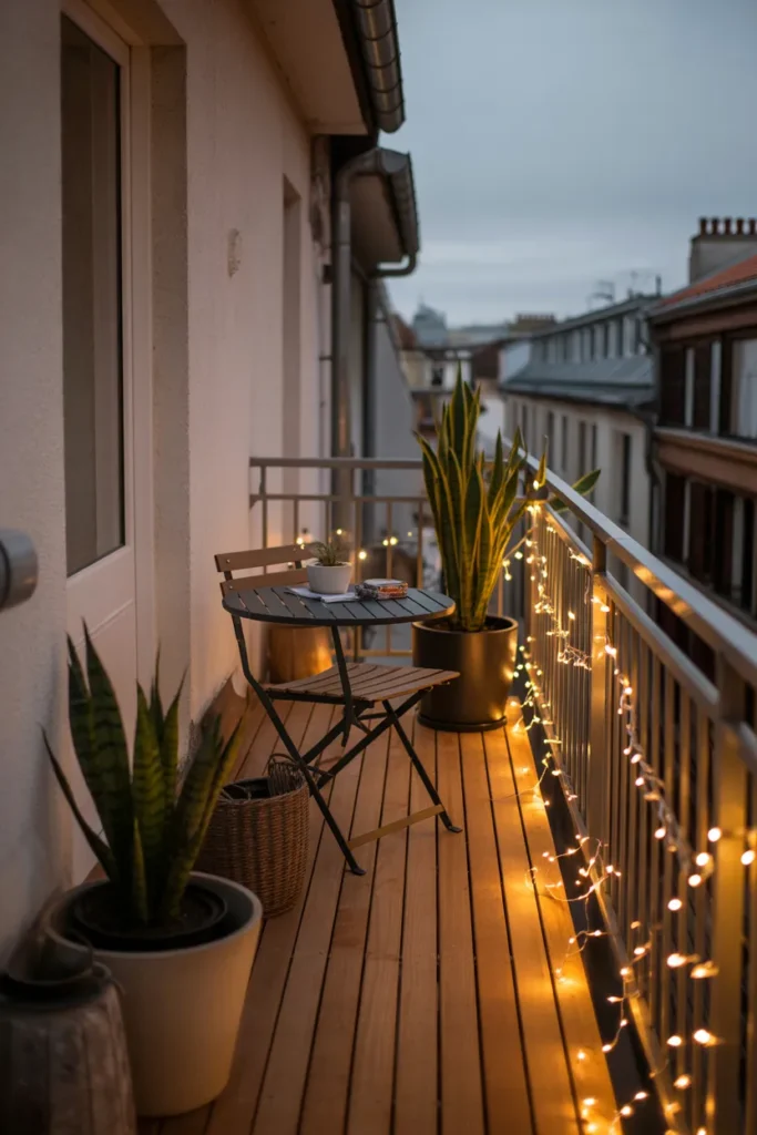   Fairy Light Railing Decor