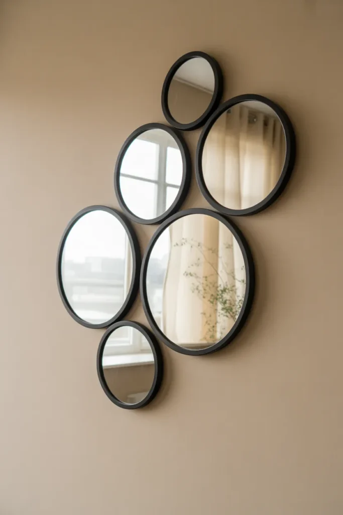  Round Mirror Cluster Wall