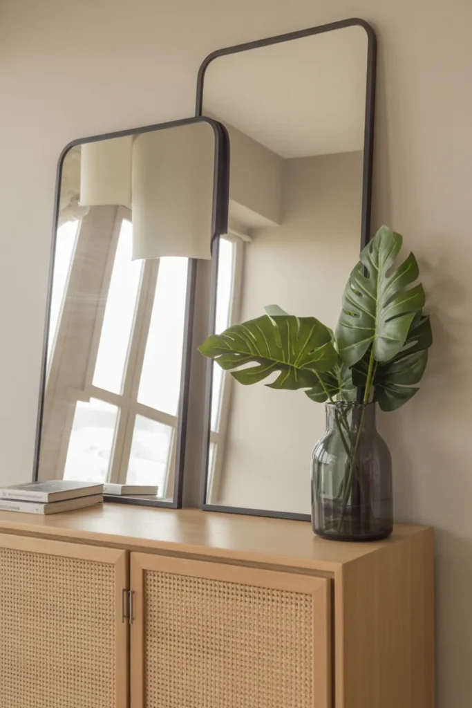  Black Frame Mirror for Bold Contrast