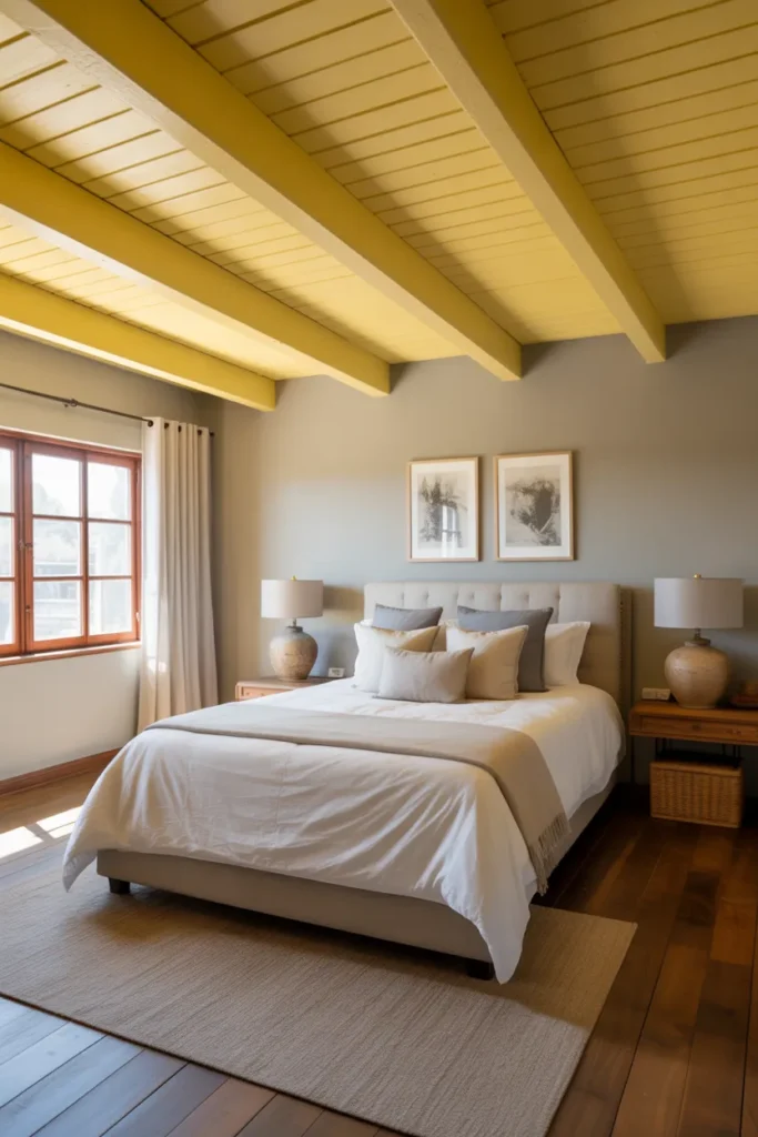  Yellow Ceiling Beams for Rustic Charm
