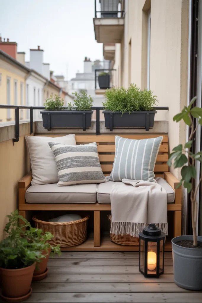  Compact Balcony Storage Seating