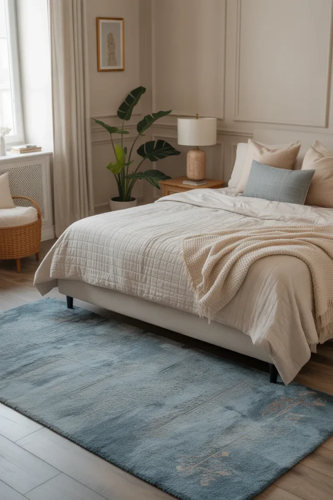  Soft Blue Rug for Warmth and Comfort