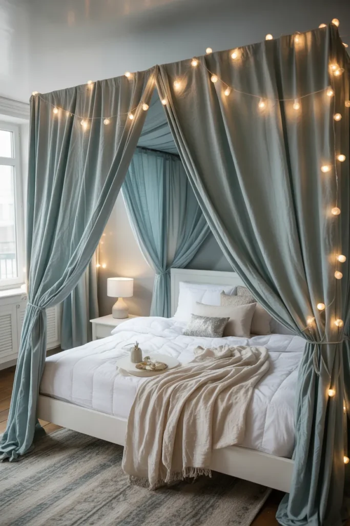  Blue Canopy Bed for Dreamy Nights