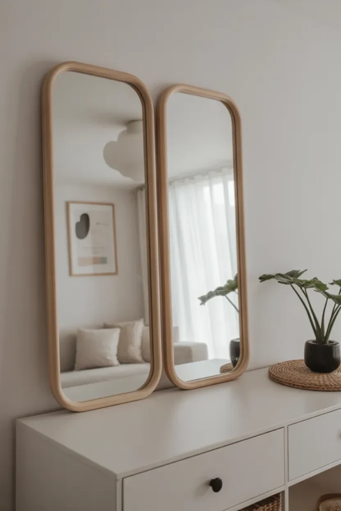   Scandinavian-Style Mirror Decor
