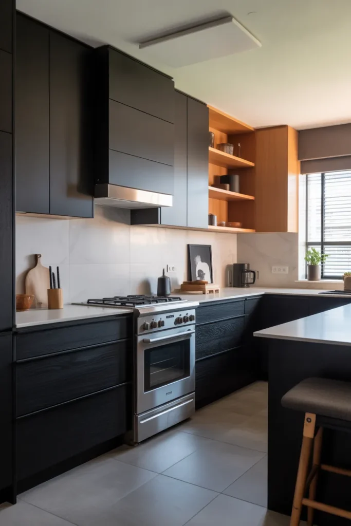   Minimalist Black Kitchen Accents