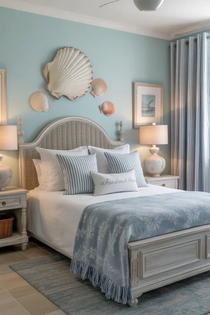  Ocean-Inspired Coastal Blue Bedroom