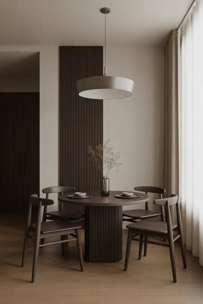  Dark Wood Dining Table for a Modern Edge