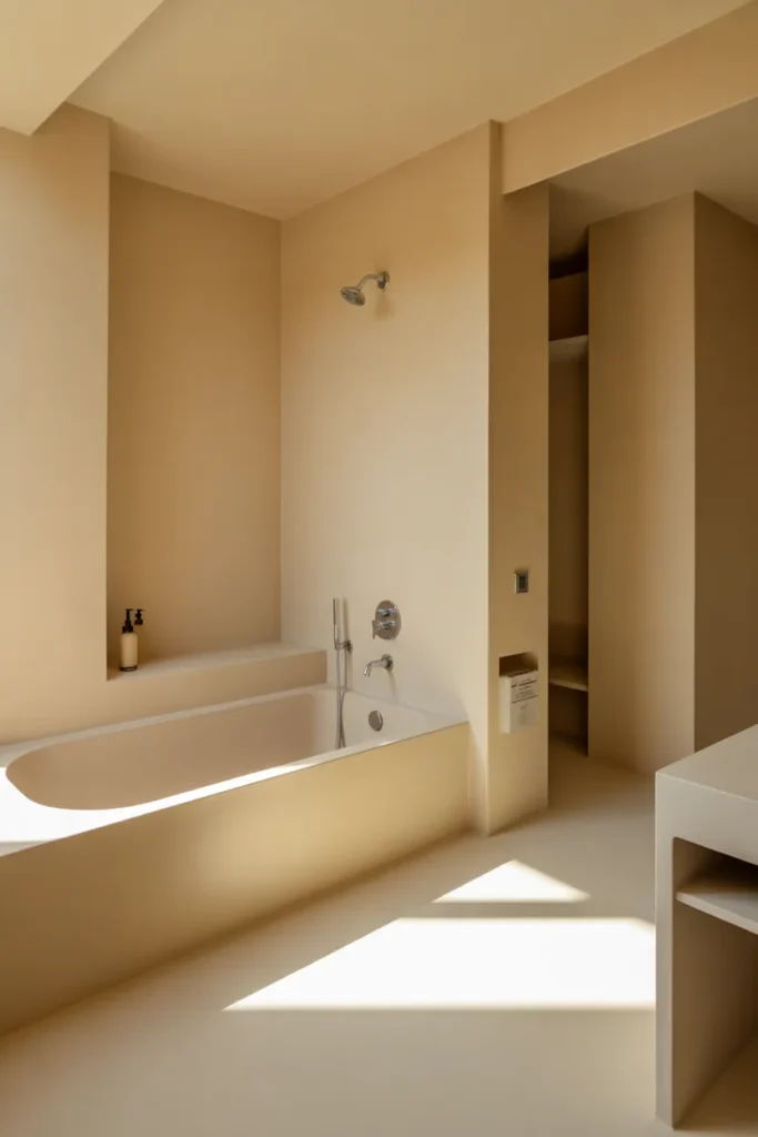  Minimalist Small Bathroom with Built-In Tub