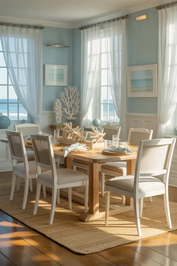  Coastal Inspired Dining Room