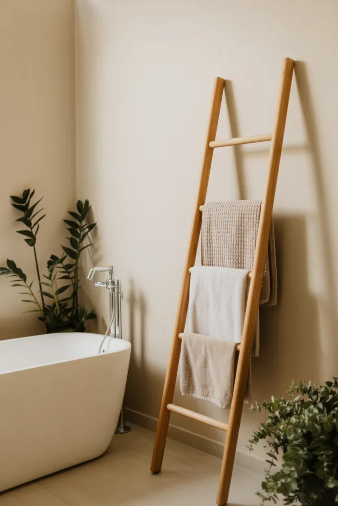   Floating Ladder Towel Holder