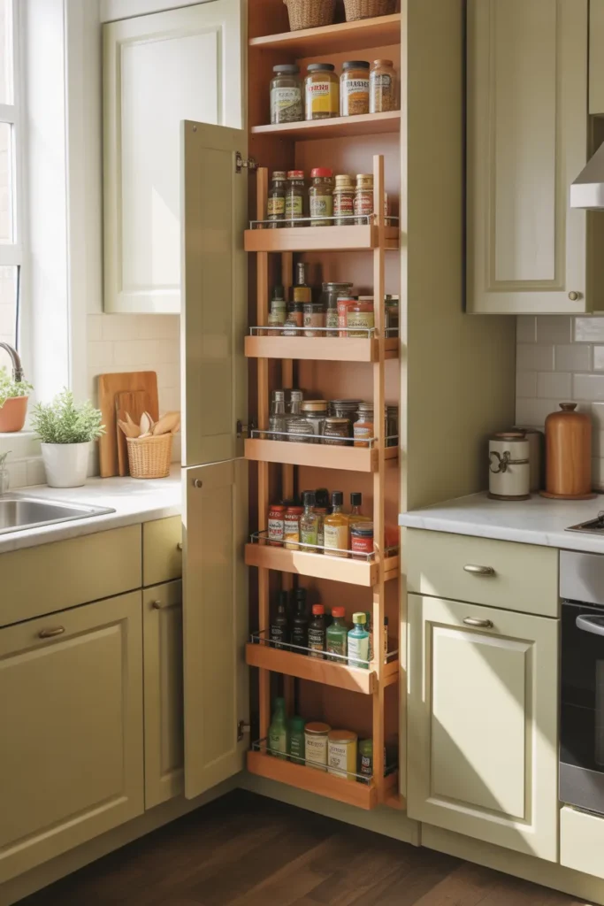Use Pull-Out Storage to Maximize Tight Spaces