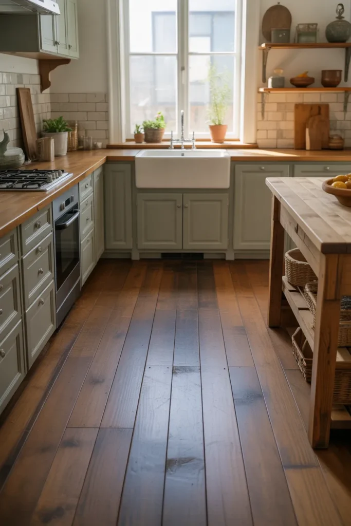   Wooden Floors with Aged Finish