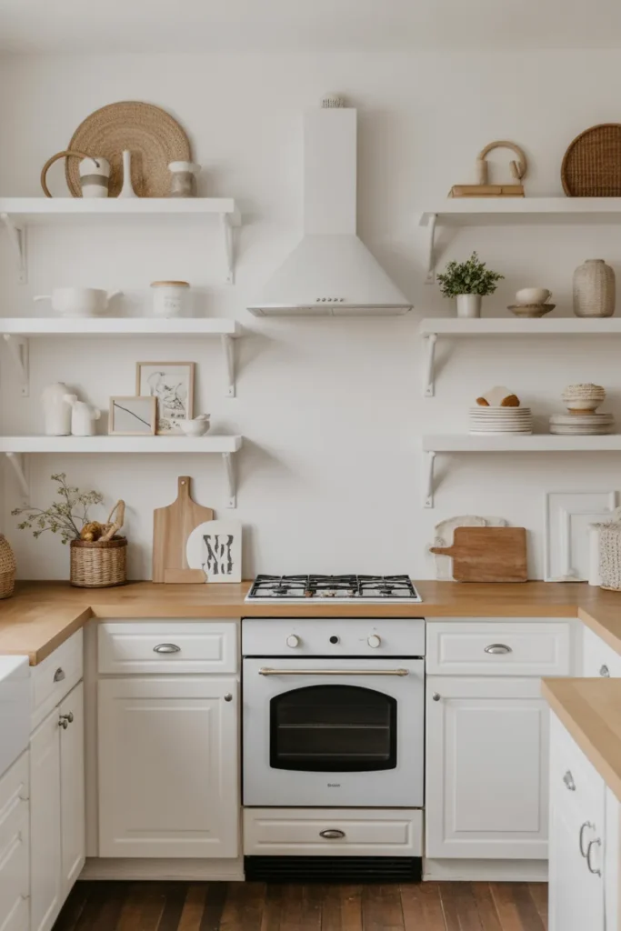  Bright White Kitchen with Minimal Decor