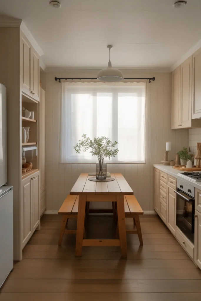 Narrow Farmhouse Kitchen Table