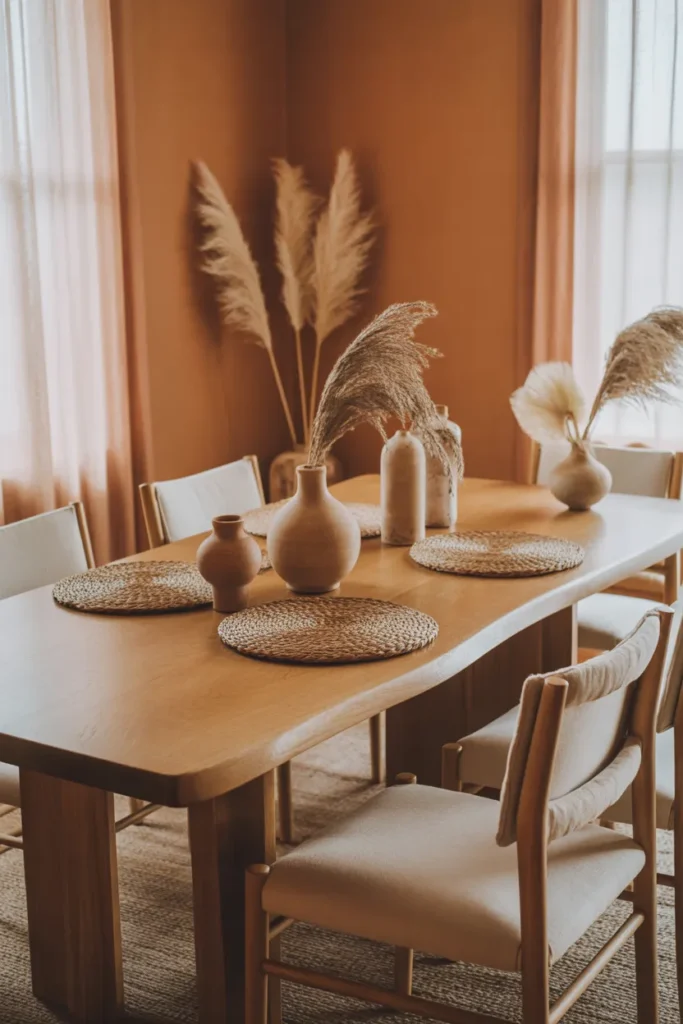  Earthy Natural Dining Room