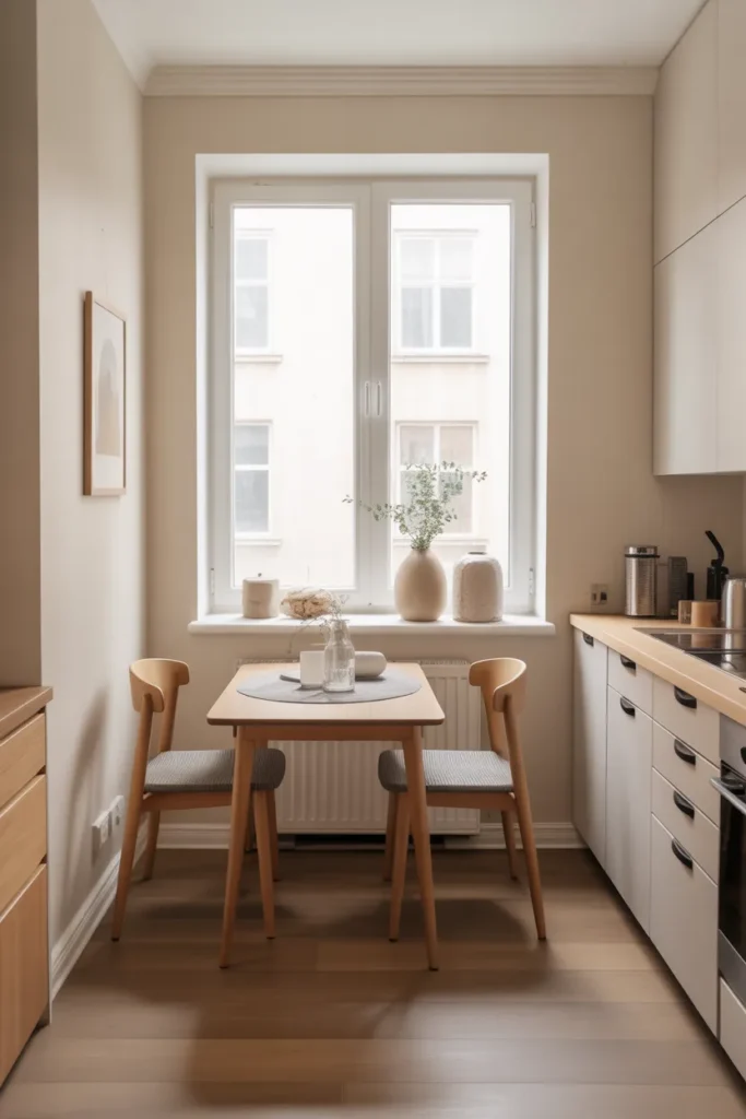 Scandinavian Style Compact Dining Table