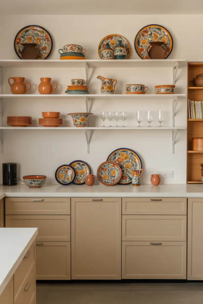  Modern Mexican Kitchen Open Shelving