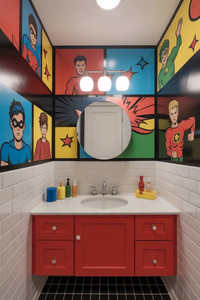  Superhero Kids Bathroom