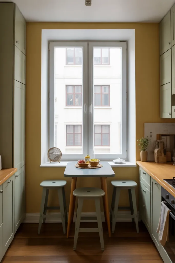 Window-Ledge Dining Table Idea