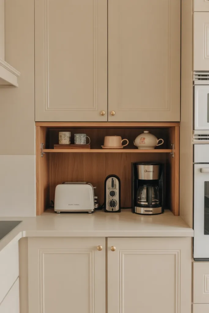 Hide Clutter with Appliance Garages