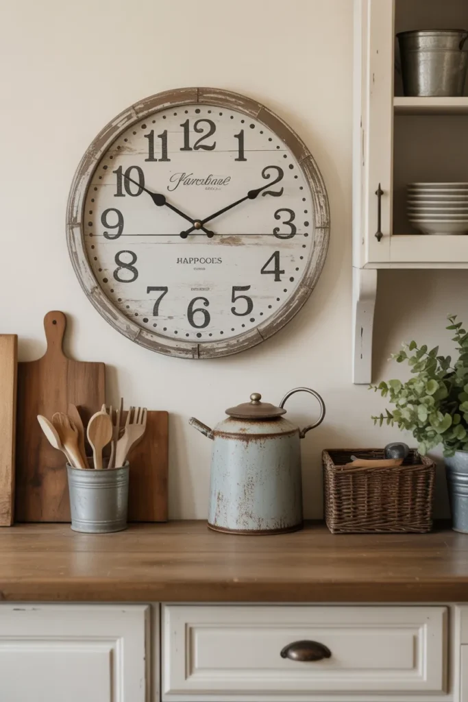   Vintage Farmhouse Wall Clocks