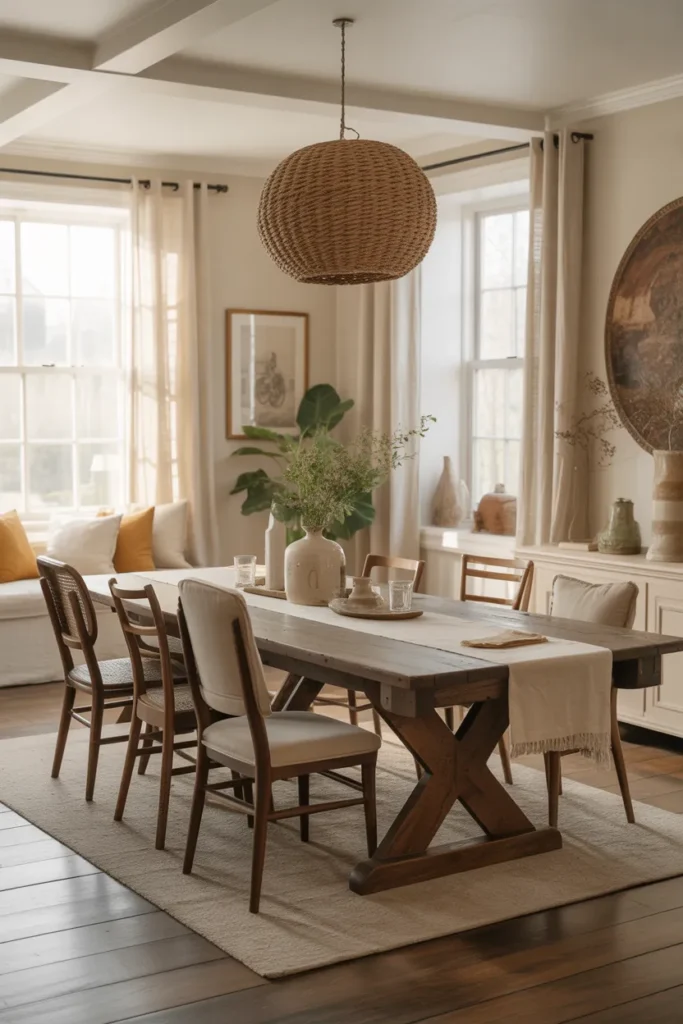  Cozy Farmhouse Dining Charm