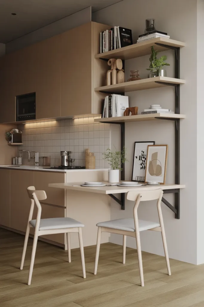 Wall-Mounted Foldable Kitchen Table