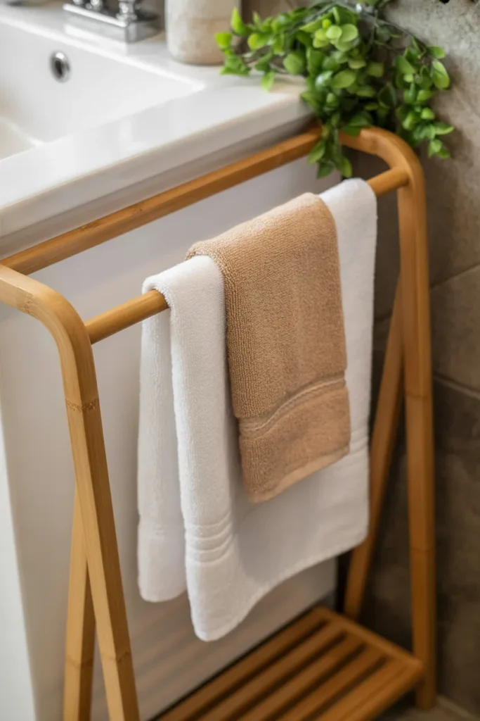  Bamboo Towel Rack