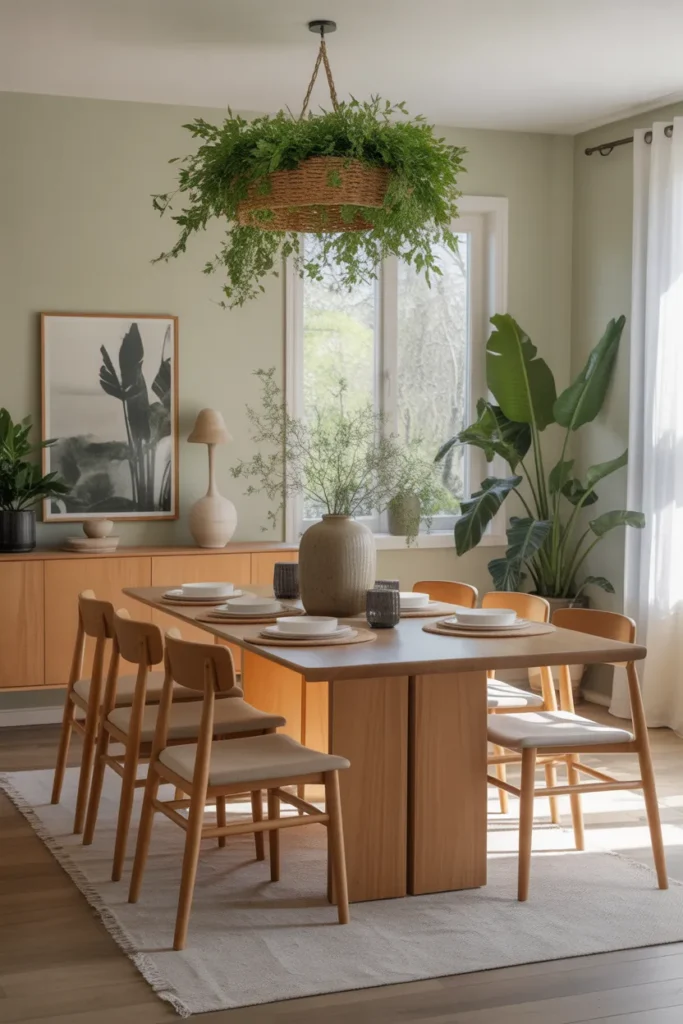   Nature-Inspired Dining Room