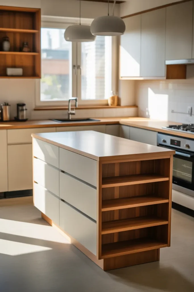   Compact Kitchen Island with Storage