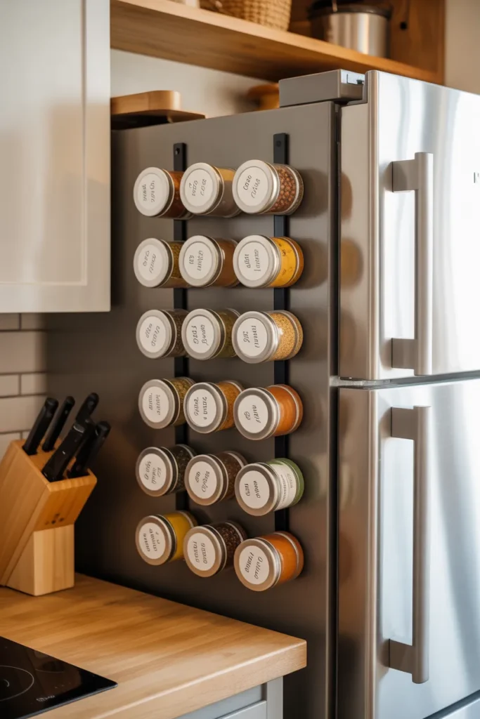 Install Magnetic Spice Racks