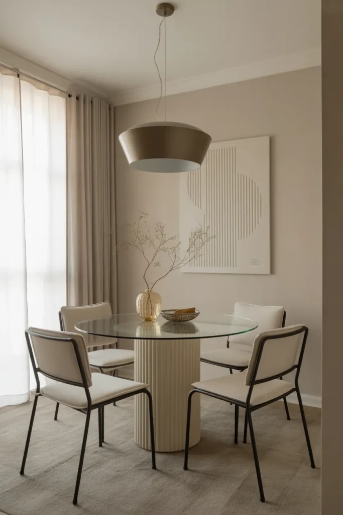  Modern Glass Table Dining Space