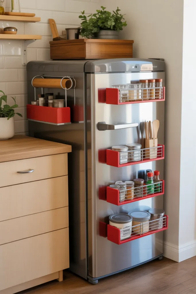  Use Magnetic Storage on the Refrigerator
