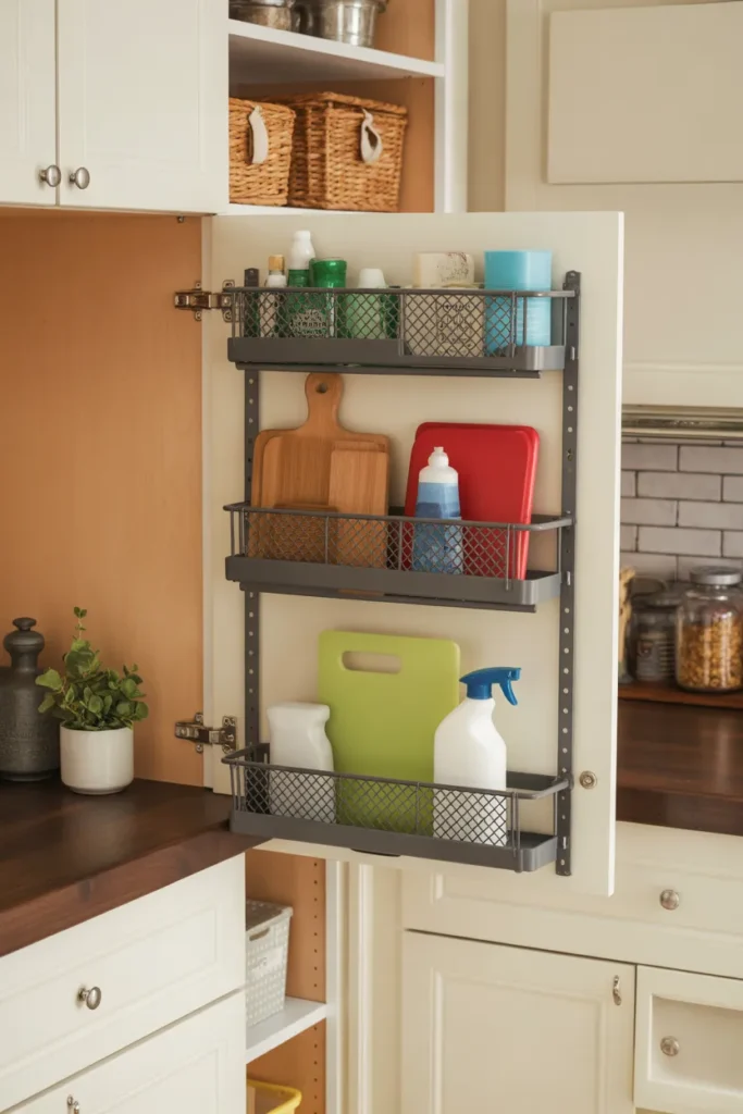  Add Over-the-Door Cabinet Organizers