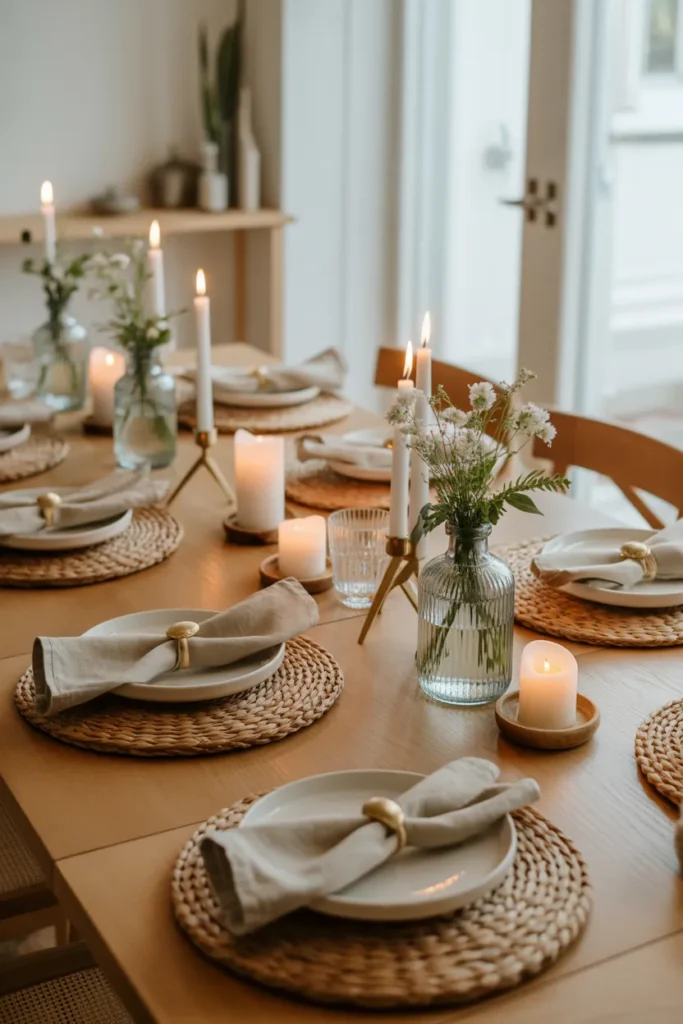  Rustic Chic Dining Setup