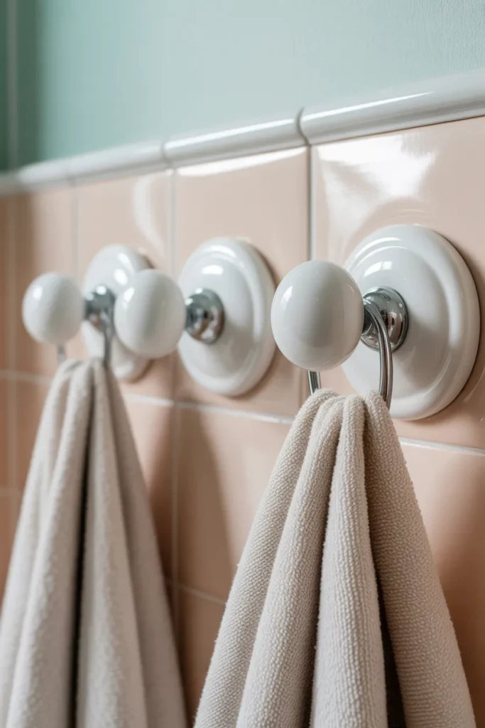  Ceramic Knob Towel Hooks