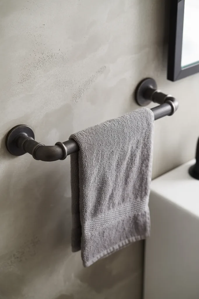  Industrial Pipe Towel Holder