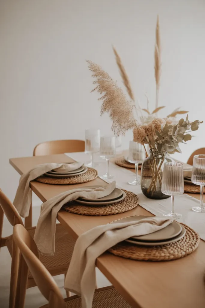   Neutral Boho Table Decor
