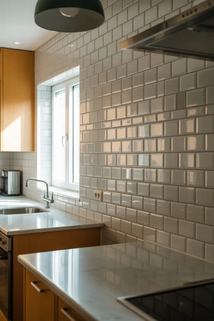  Reflective Backsplash Tiles