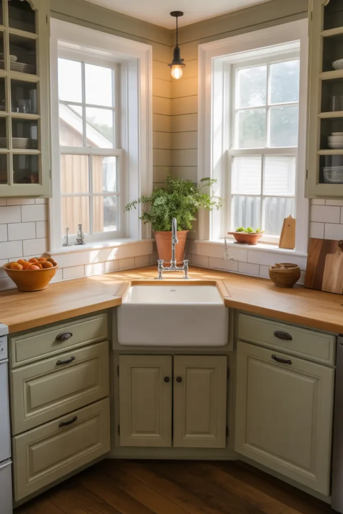  Corner Farmhouse Sink for Space Optimization