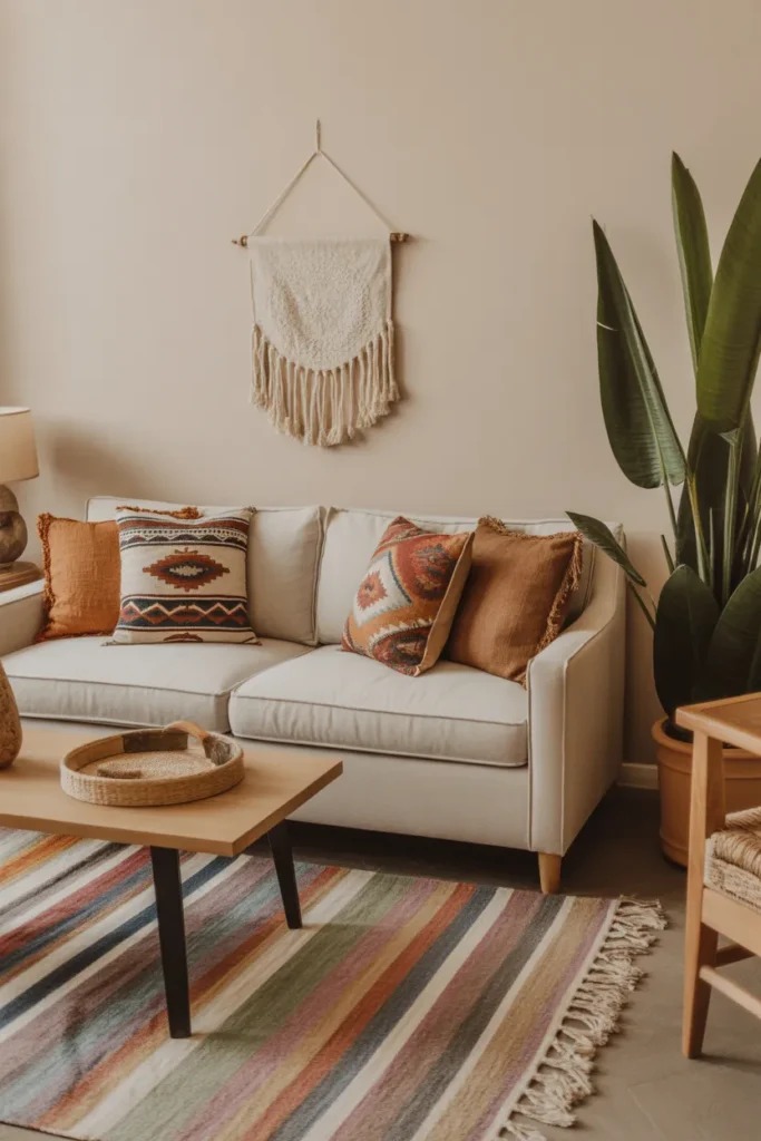  Modern Mexican Boho Living Room