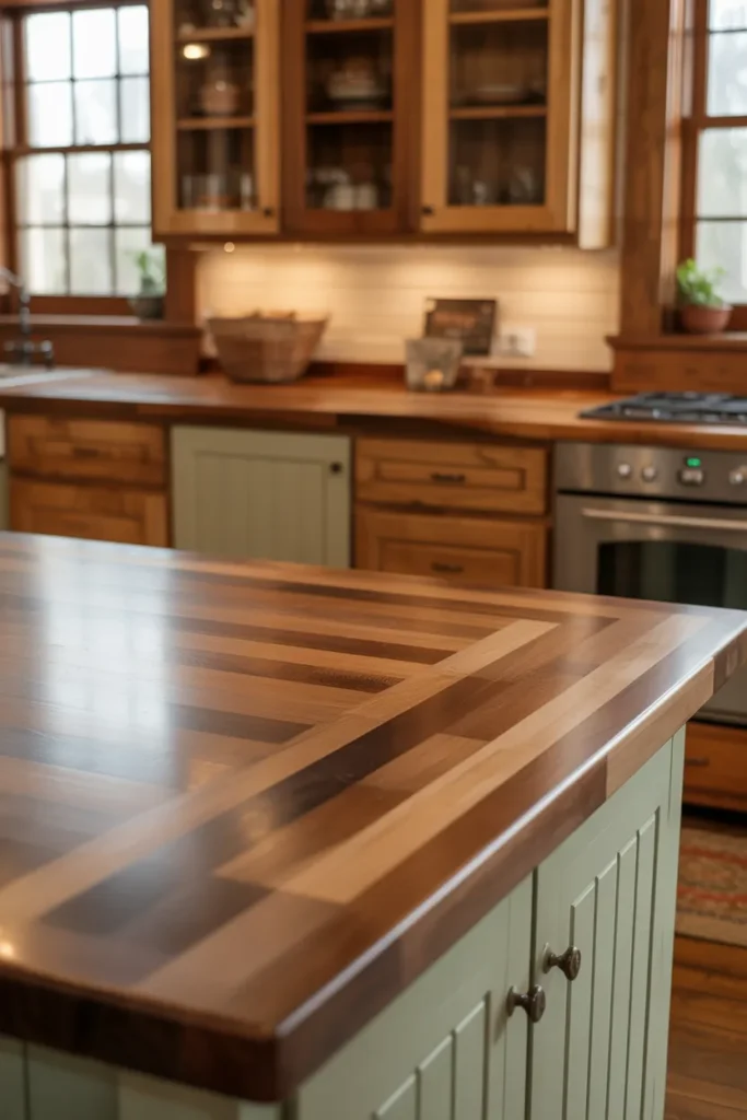 Butcher Block Countertops with Natural Finish