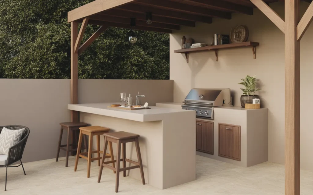 small outdoor kitchen design