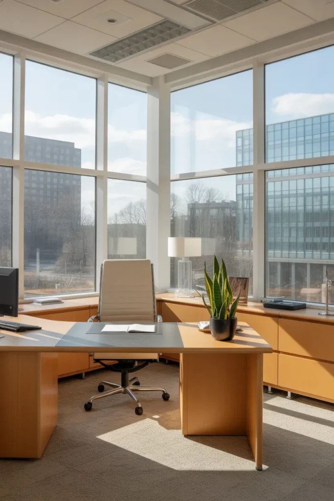  Natural Light-Focused Office Layout